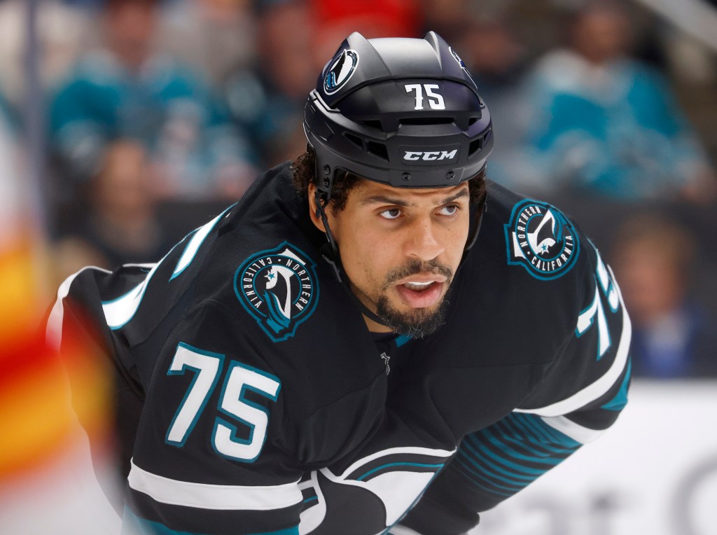 San Jose Sharks' Barclay Goodrow emotional after Ryan Reaves is injured