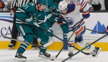 San Jose Sharks, Macklin Celebrini beat Edmonton Oilers