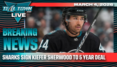 BREAKING: Sharks Sign Kiefer Sherwood to 5 Year Deal - 3/4/2026 - Teal Town Live