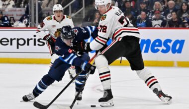 Chicago Blackhawks lose the lead late and fall 3-2 in overtime to the Winnipeg Jets – Chicago Tribune