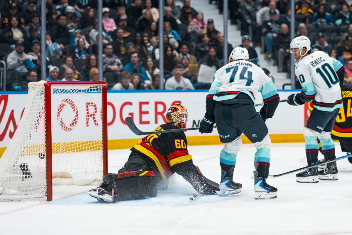 Bobby McMann Seattle Kraken Nikita Tolopilo Vancouver Canucks