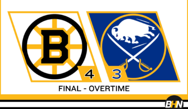 Bruins Rally Late for Massive Road Win