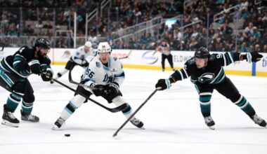 Kailer Yamamoto #56 Utah Mammoth vs. Sharks...