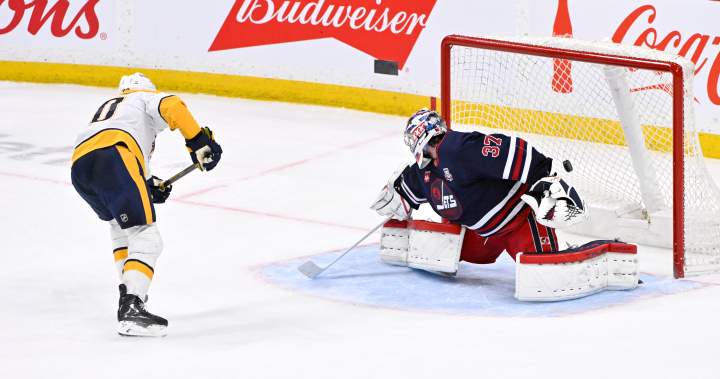 Winnipeg Jets rally late before falling to Nashville 4-3 in shootout - Winnipeg