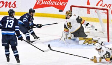 Winnipeg Jets keep faint playoff hopes alive with 4-1 win over Golden Knights - Winnipeg