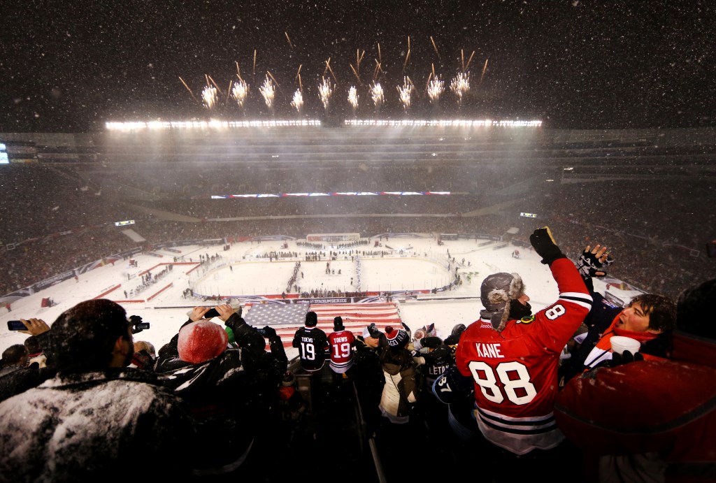 Hawks beat Penguins at Soldier Field