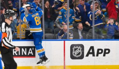 Blues' Standouts of the Week: Jimmy Snuggerud, Dylan Holloway, and a Win for Bobby Plager - The Hockey Writers - St Louis Blues
