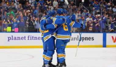 Young skill, maturity has Blues in a surprising spot: ‘It’s really elevated our team’