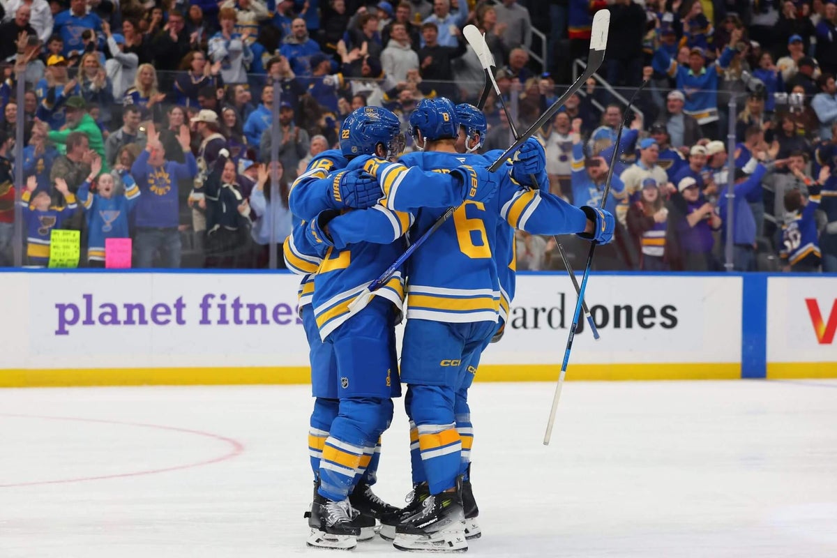 Young skill, maturity has Blues in a surprising spot: ‘It’s really elevated our team’