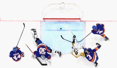 Penguins chase Ilya Sorokin, rout Islanders to earn crucial Metro Division win