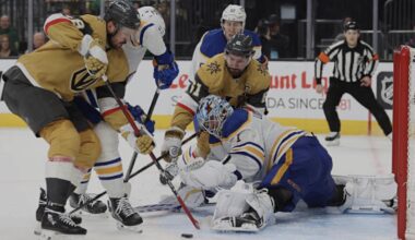 Sabres Shut Out Golden Knights Behind Luukonen’s 27 Saves