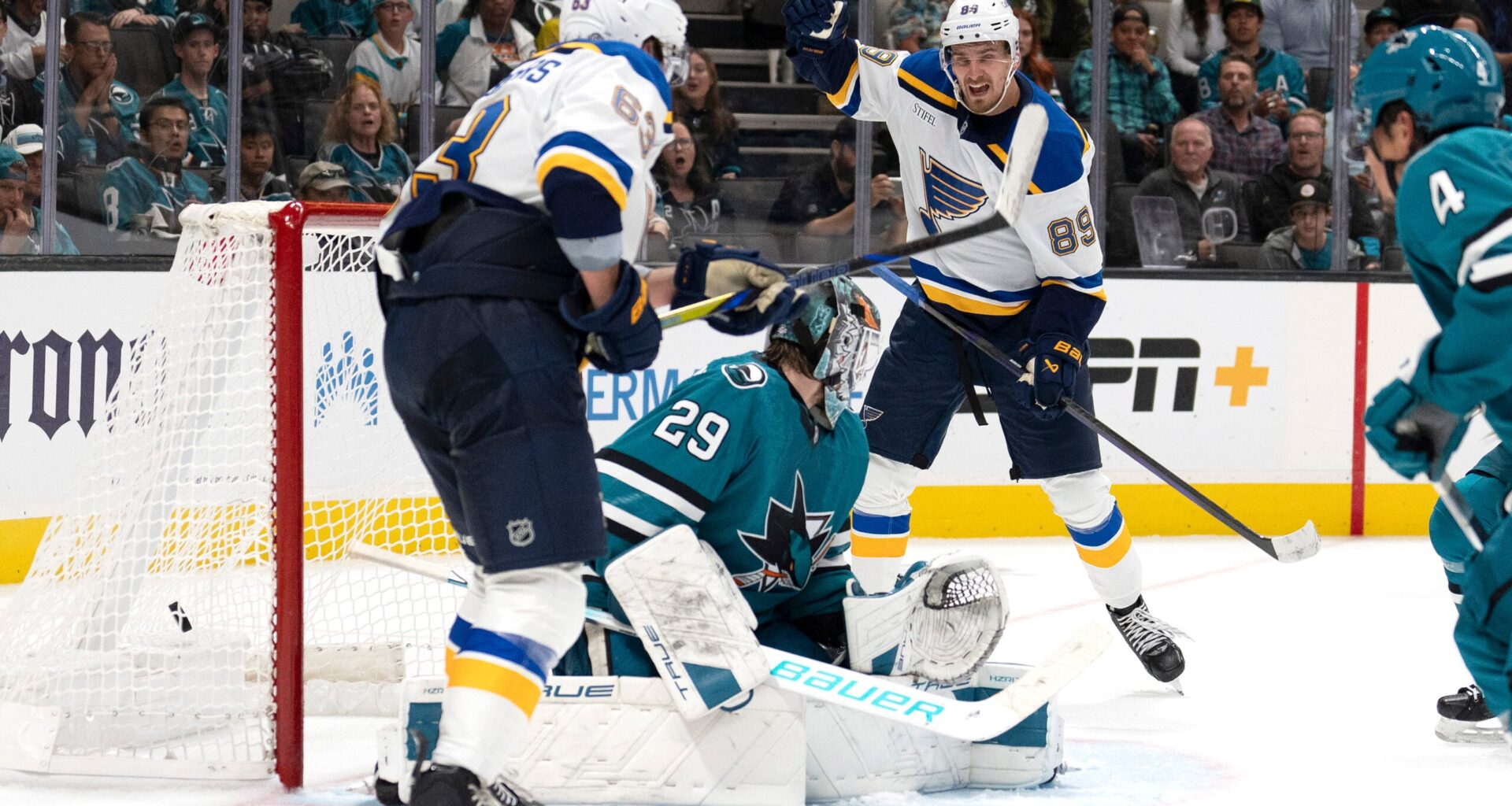 The Sharks and Blues Square-Off in a Post Trade Deadline Game