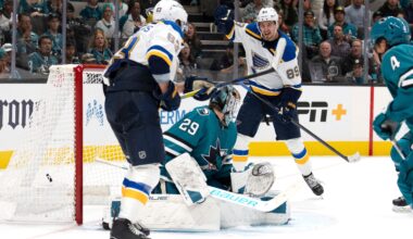 The Sharks and Blues Square-Off in a Post Trade Deadline Game