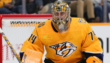 Predators' Juuse Saros out vs. Kraken, considered day-to-day