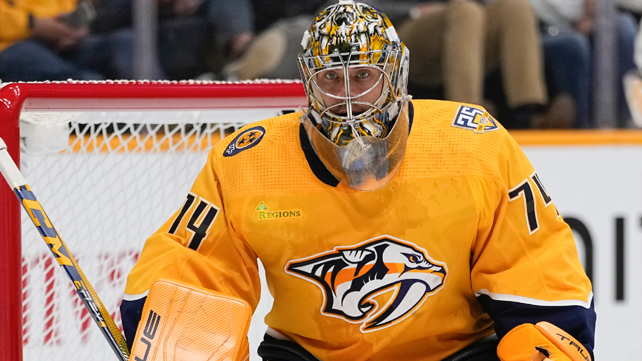 Predators' Juuse Saros out vs. Kraken, considered day-to-day
