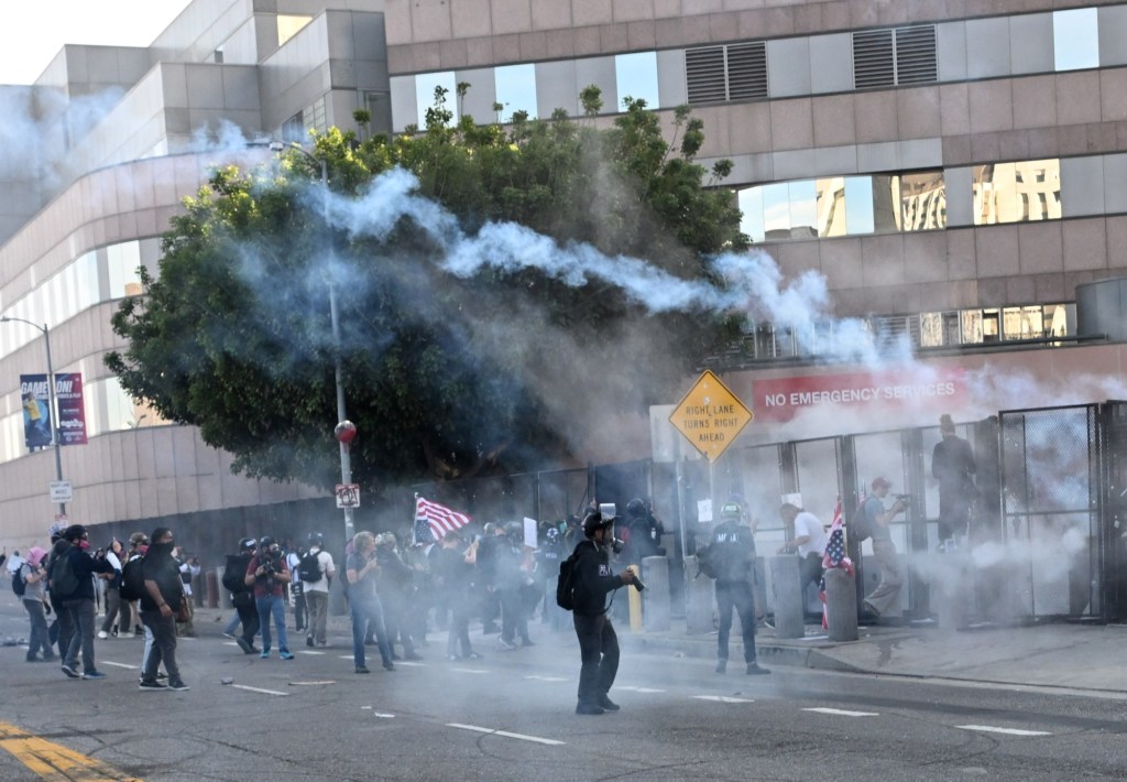75 arrested in downtown LA at ‘No Kings’ protest; federal officers injured, authorities say – Daily News