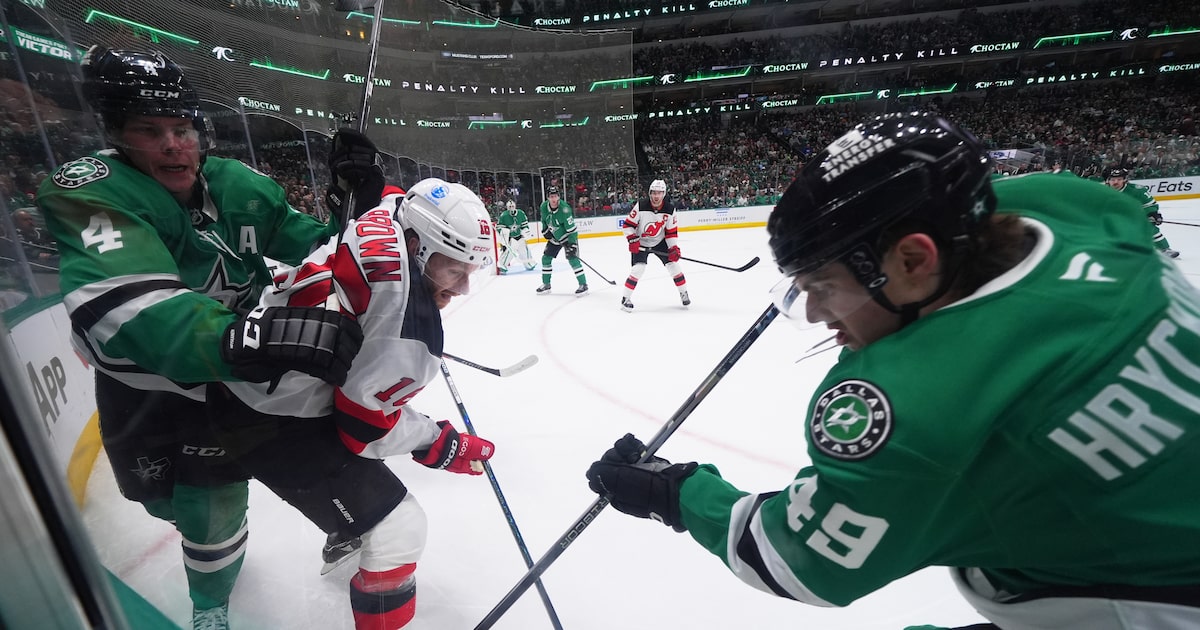 Stars can’t recover from sluggish start vs. Devils, see losing skid extend to three games