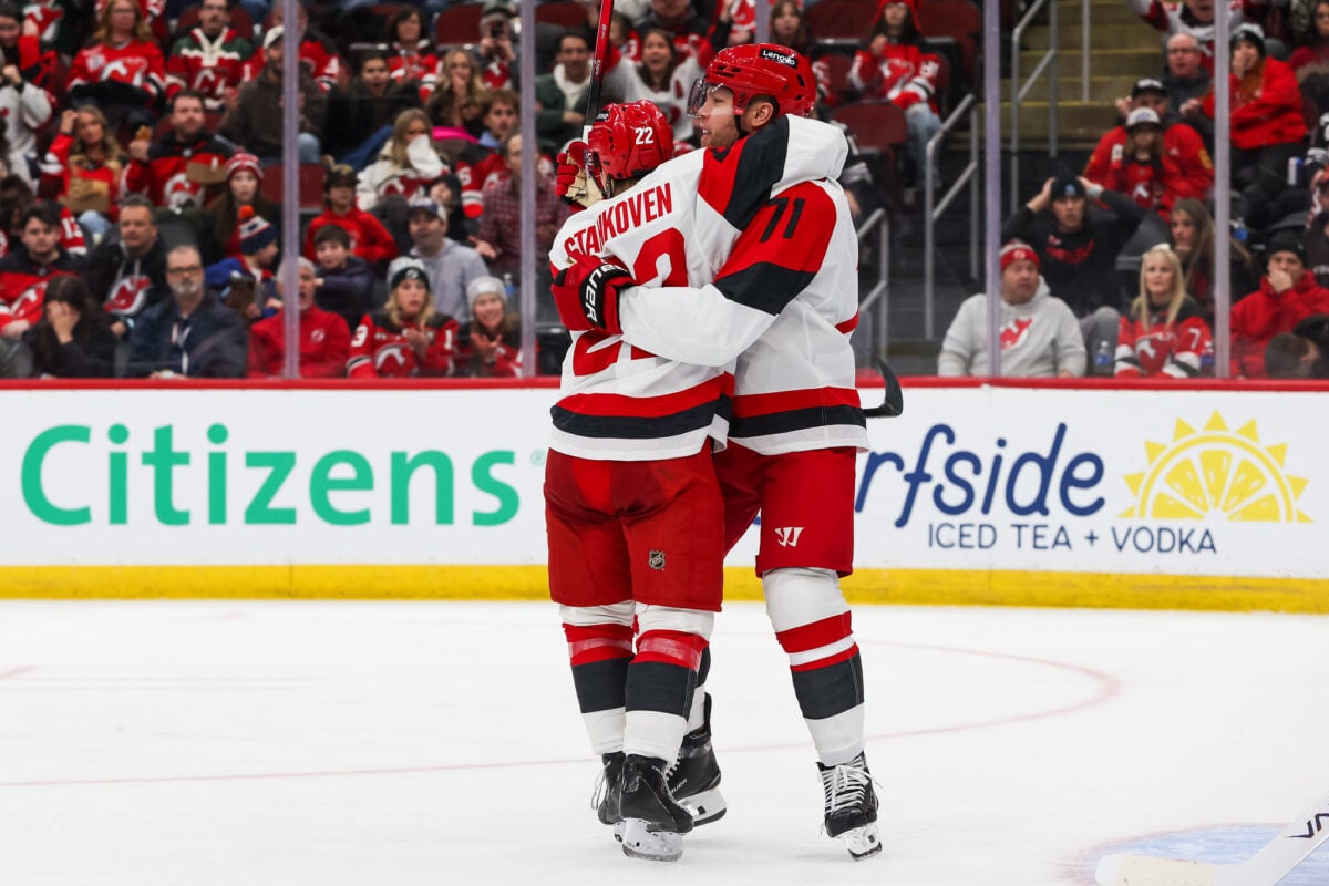 Logan Stankoven Taylor Hall Carolina Hurricanes