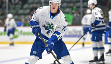 Lukas Reichel bruins Photo courtesy Abby Canucks