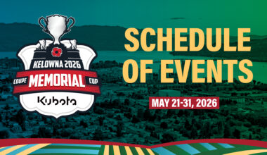CHL & 2026 Memorial Cup Host Organizing Committee unveil schedule of festivities for the 2026 Memorial Cup in Kelowna