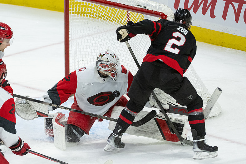 NHL: Carolina Hurricanes at Ottawa Senators