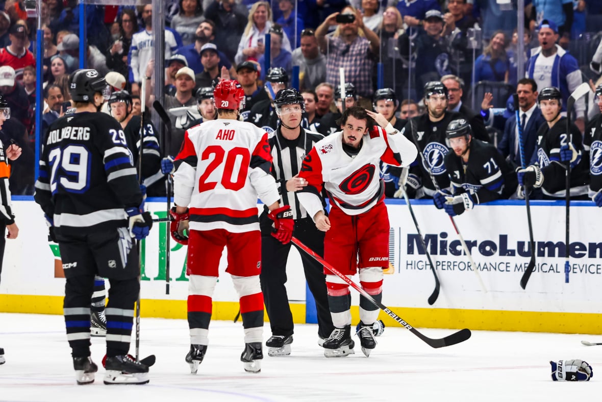 Jarvis Records First NHL Fight vs. Lightning’s Girgensons