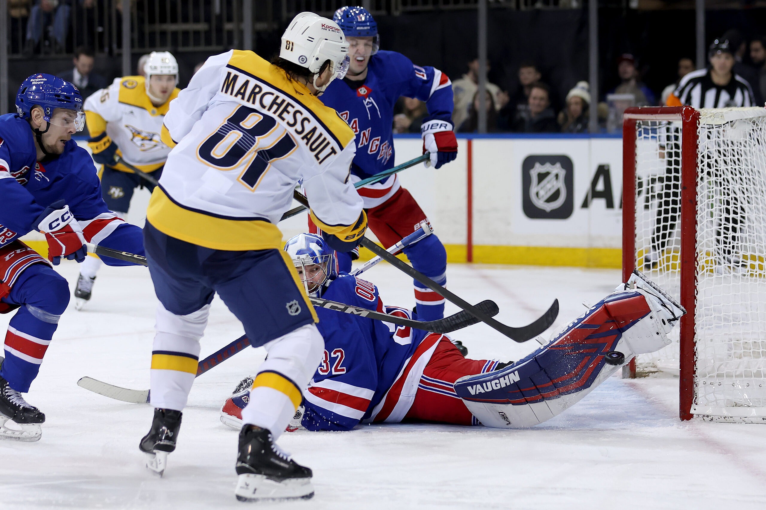 NHL: Nashville Predators at New York Rangers