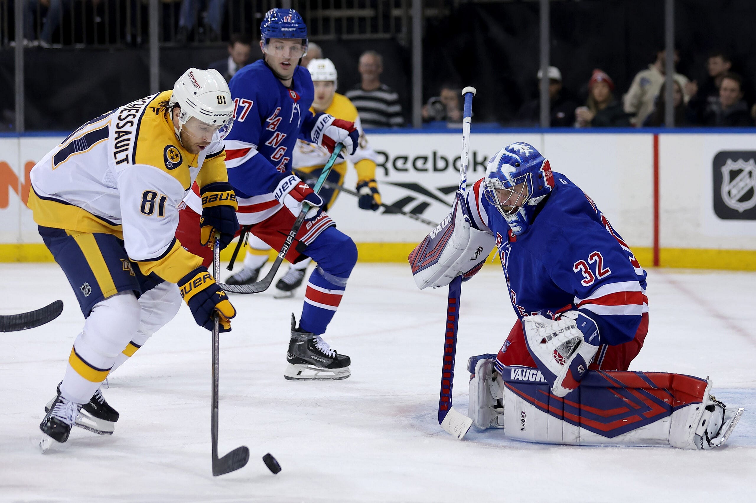 NHL: Nashville Predators at New York Rangers