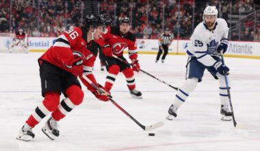 Devils Erase Three Deficits, Down Maple Leafs in Shootout