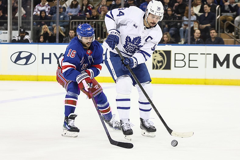 NHL: Toronto Maple Leafs at New York Rangers