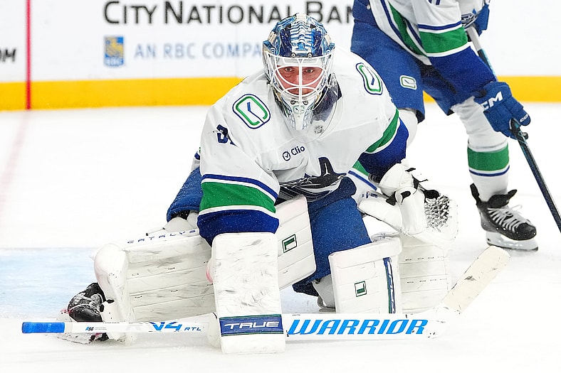 NHL: Vancouver Canucks at Vegas Golden Knights