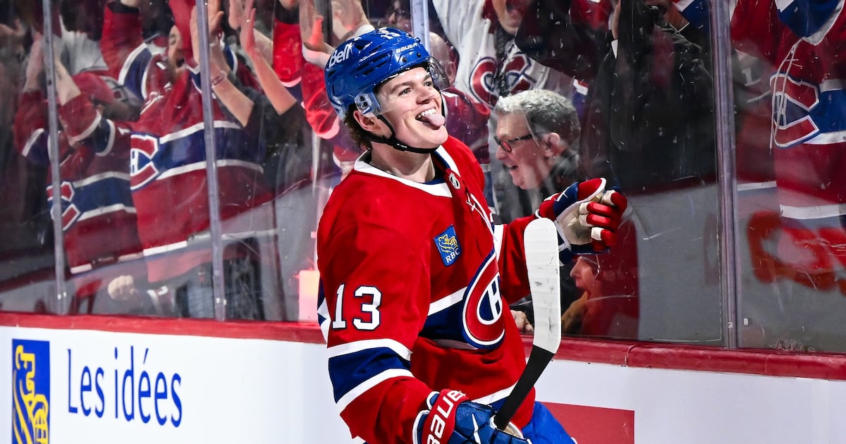 Cole Caufield working to catch Nathan MacKinnon for Rocket as NHL trophy watch enters final stretch