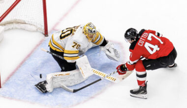 Paul Cotter New Jersey Devils vs Boston Bruins