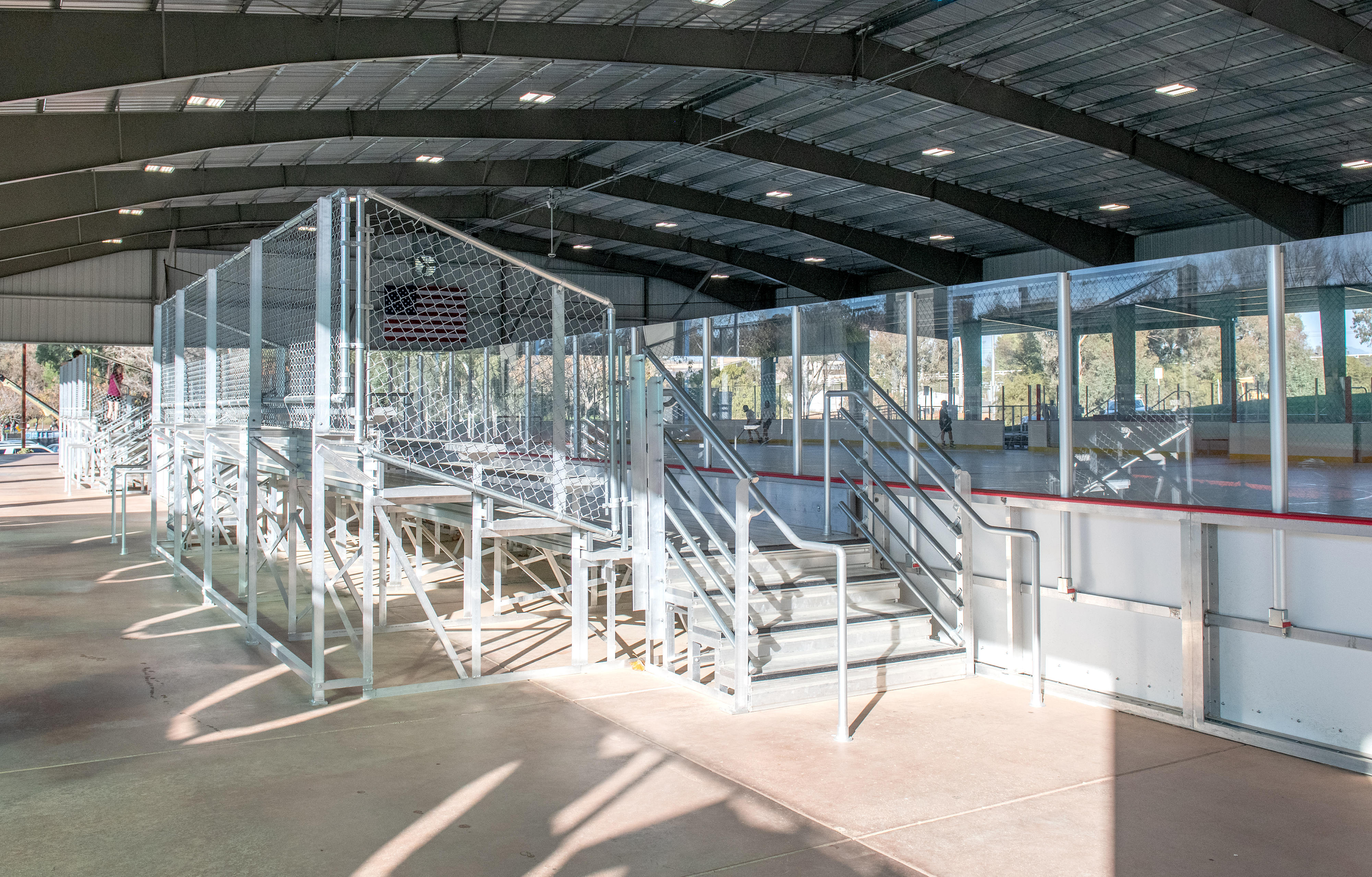 Seating for fans, seen Tuesday, March 3, 2026, was among...