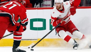 DeBrincat, Raymond each have goal, assist and Red Wings top Preds 4-2