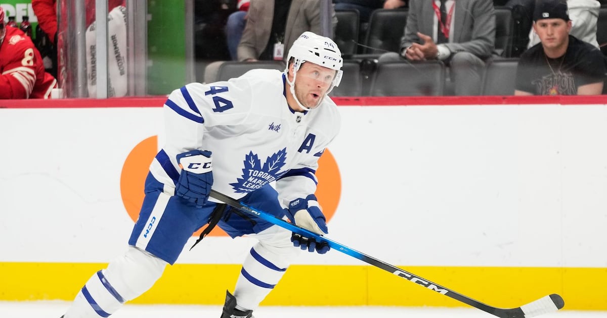 Maple Leafs D Morgan Rielly out day-to-day with lower-body injury