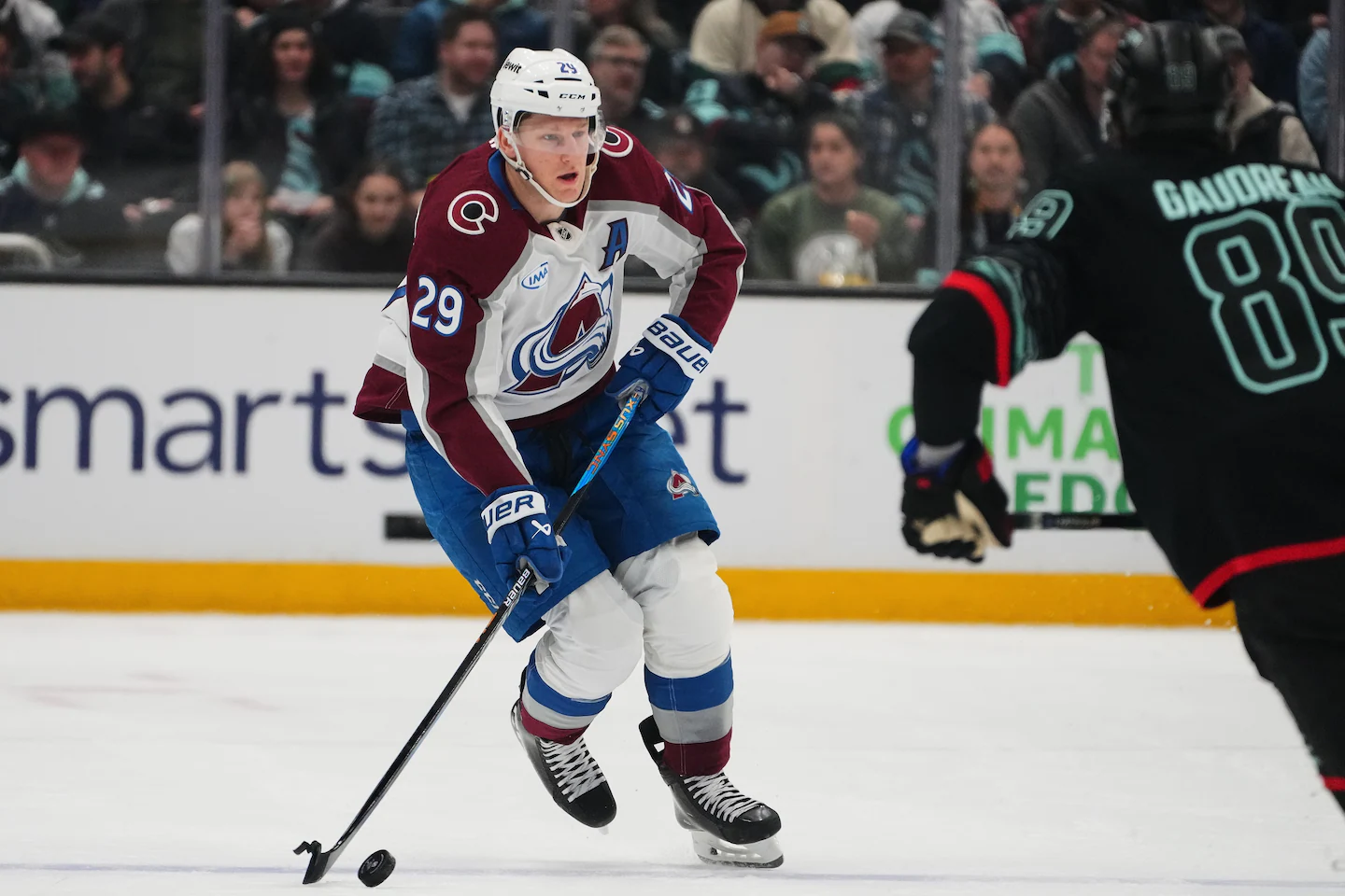Colorado Avalanche forward Nathan MacKinnon has game misconduct rescinded by NHL, AP source says