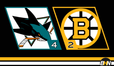 Bruins Home Win Streak Ends at 13 with Loss to Sharks