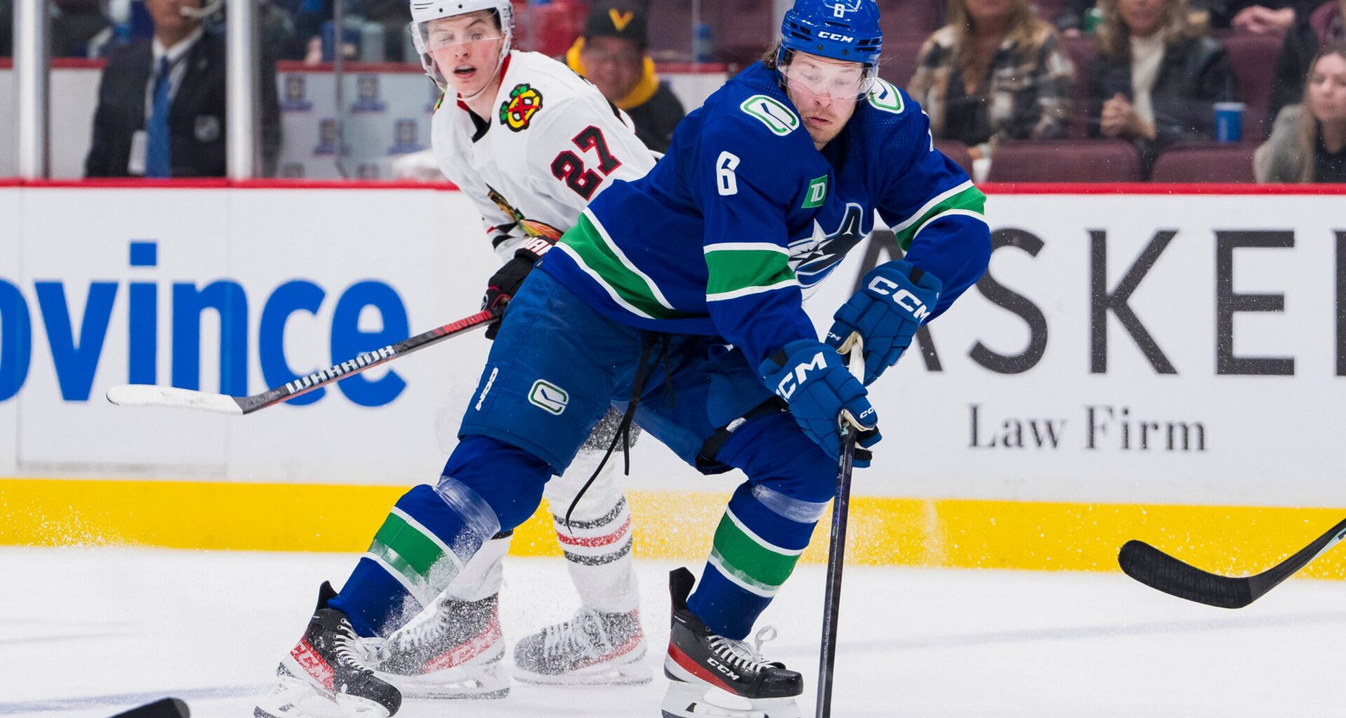 Vancouver Travels to the Windy City for a Clash with the Hawks