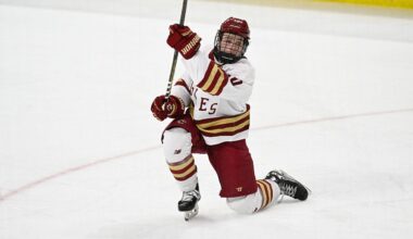WATCH: James Hagens takes the ice for Providence Bruins - 98.5 The Sports Hub