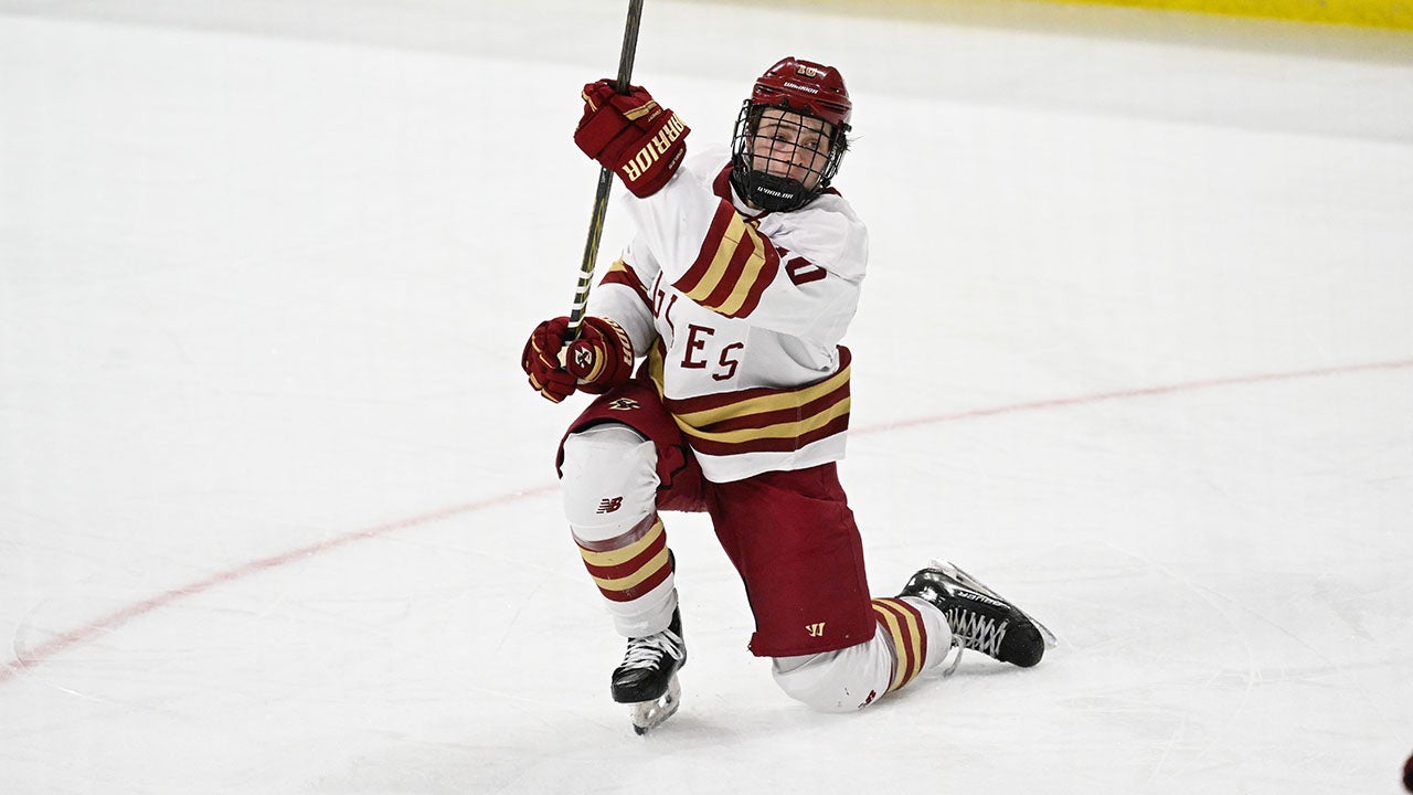 WATCH: James Hagens takes the ice for Providence Bruins - 98.5 The Sports Hub