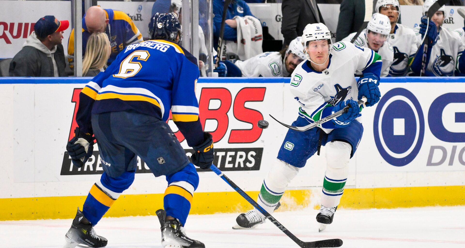 Resilient Blues Visit Vancouver In Saturday Afternoon Matchup