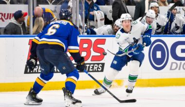 Resilient Blues Visit Vancouver In Saturday Afternoon Matchup