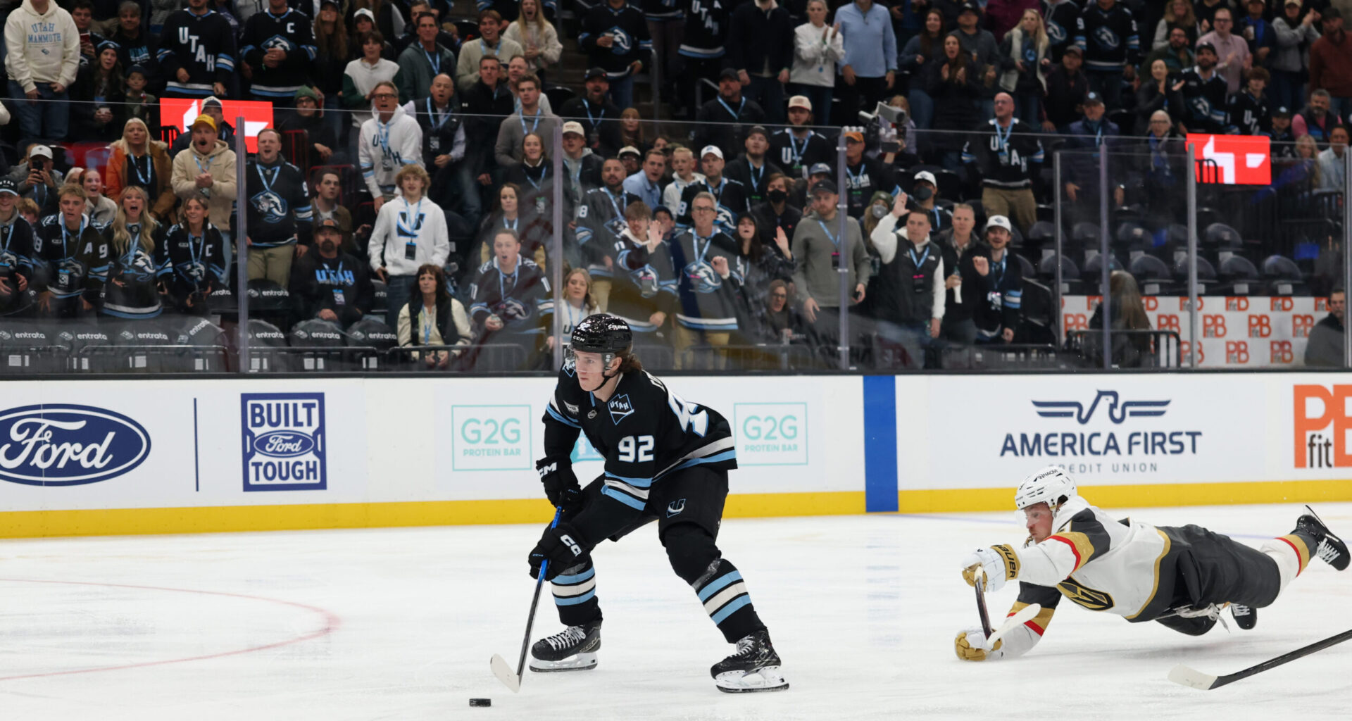 The Mammoth visit the Golden Knights in Vegas