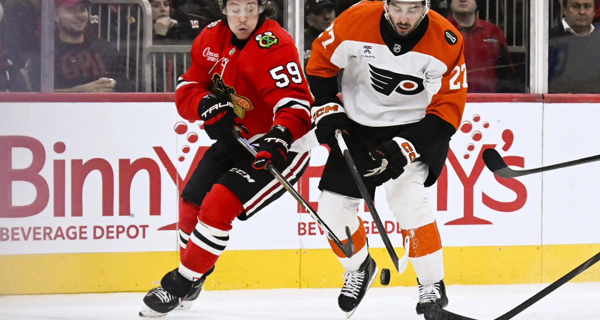 Chicago Blackhawks vs Philadelphia Flyers, March 26