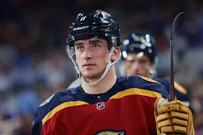 Florida Panthers forward Mackie Samoskevich