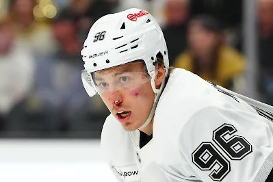 Los Angeles Kings forward Andrei Kuzmenko