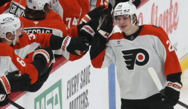 Alex Bump left the nerves behind, and made an instant impact on the Flyers