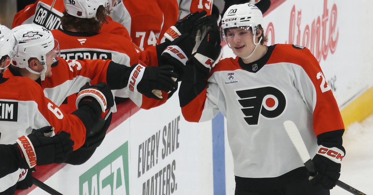 Alex Bump left the nerves behind, and made an instant impact on the Flyers
