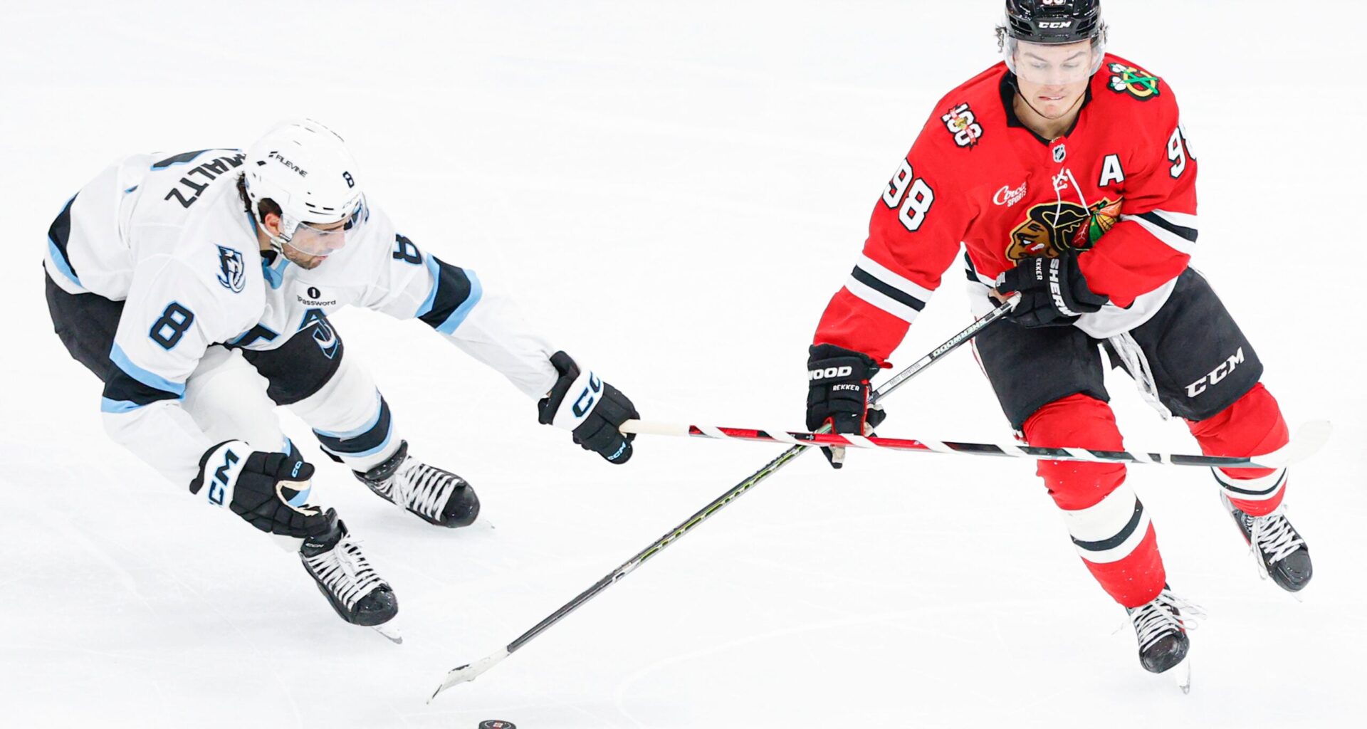 The Mammoth take on the Blackhawks at home